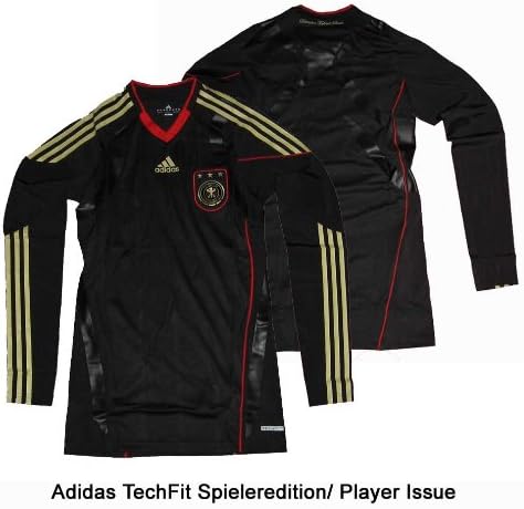 Germany DFB Jersey Adidas Away Techfit Powerweb Player Issue Longsleeve Large