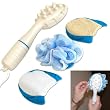 Vibrating Handheld Spa-Bath Massager W 3 Washing Heads