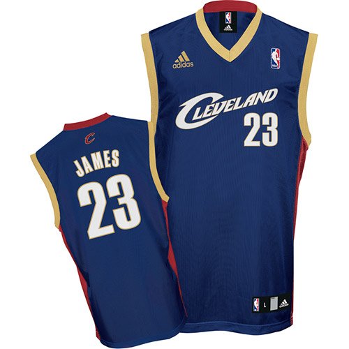 LeBron James Jersey: adidas Navy Replica #23 Cleveland Cavaliers Jersey