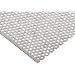Hot Rolled Steel A36 Perforated Sheet, Staggered 0.25" Round Perfs, 0.375" Center Spacing, 0.12" Thick, 24" Width, 36" Length