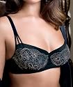 Lily of France Women's Amazing Curves Embroidered Demi Underwire Bra #1205