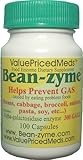 Bean-zyme Anti-Gas Digestive Aid, 100 Capsules, Food Enzyme Dietary Supplement