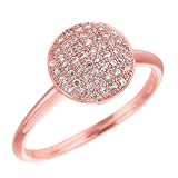 Sterling Silver CZ Rhodium Rose Gold Plated Plated Engagement Style Ring - Size 6 - JewelryWeb