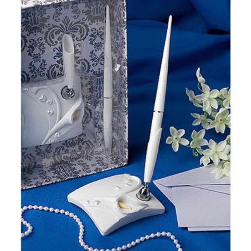 Wedding Pen & Stand with Calla Lily Design