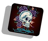 Ed Hardy Limited Edition MP09009 Mouse Pad (Skull and Roses)