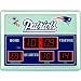 New England Patriots 14 x 19 LED Scoreboard Clock and Thermometer