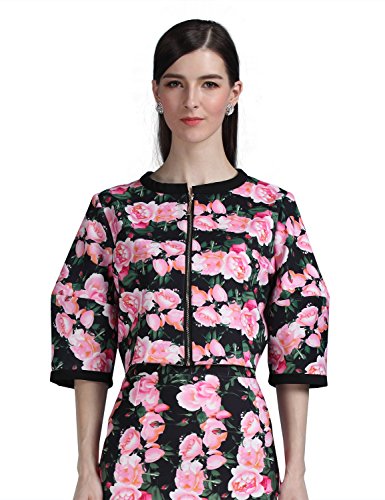 (マックスチック) Maxchic　レディース　ブルゾン　コート　花柄　C16491Y15M