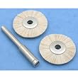 2 Goat Hair Wheel Brushes Jewelers Rotary Tools 7/8"