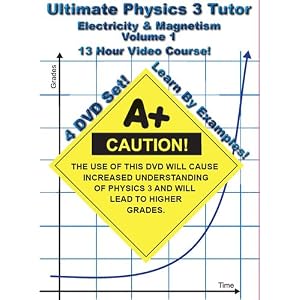 Ultimate Physics 3 Tutor - Electricity and Magnetism Series - Volume 1 - 4 DVD Set! - 13 Hour Course!