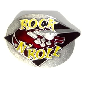 Rock n Roll Guitar Belt Buckle