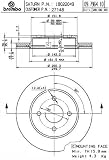 Brembo 27148 Front Disc Brake Rotor