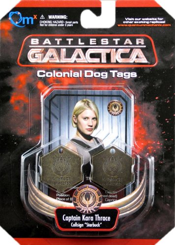 Official Battlestar Galactica Kara Thrace (Starbuck) Dog Tags