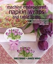 Machine Embroidered Napkin Wraps and Table Linens
