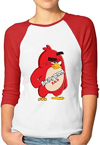 Fashion Woman Show Off Birdy Cartoon Role 7 Split Sleeve Red [Size S