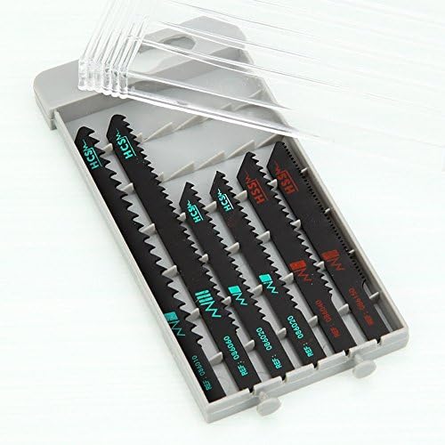 Coolshare 6pcs Reciprocating Jigsaw Saw SawZall Blades Set for Wood Cutting Metal