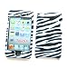 Apple iPod Touch 4th Generation Snap-on Protector Hard Case Image Cover "Zebra Pattern" Design