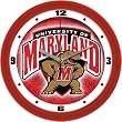Maryland Terrapins Suntime 12" Dimension Glass Crystal Wall Clock - NCAA College Athletics