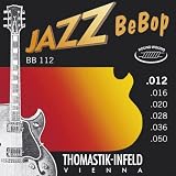 Thomastik-Infeld Jazz Guitar Strings: Jazz Bebop Series 6 String Set - Pure Nickel Round Wounds E, B, G, D, A, E Set