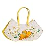 Olive N Figs Floral Embroidered Sequined Jute Evening Handbag/Tote