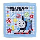 きかんしゃトーマス ラッキーデー ハンドタオル ブルー 約34×35cm