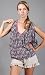 RAVER Ruffle Trim Slouchy Shorts Beige