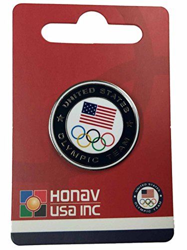 2016 Summer Olympics Rio de Janeiro Brazil United States Team Round Lapel Pin