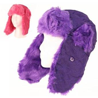 Girl 7 - 14 Heart Stitched Trapper / Bomber Hat