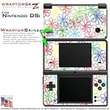 Nintendo DSi Skin Kearas Flowers on White WraptorSkinz Skins (DSi NOT INCLUDED)