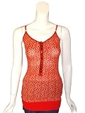 FREE PEOPLE Tear Drop Cami Tank Top in Red