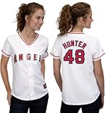 Torii Hunter Women's Jersey: Women's 2010 Majestic Home White #48 Los Angeles Angels of Anaheim Jersey