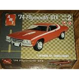 #38514 AMT '74 Plymouth GTX 1 25 Scale Plastic Model Kit. Needs Assembly by AMT Ertl