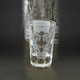 SCROLL VODKA GLASS - 24% CRYSTAL SCROLL VODKA SHOT GLASS