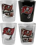 Tampa Bay Buccaneers 3D Logo Shot Glass Set
