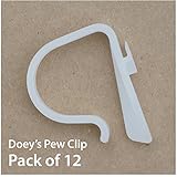 Doey's HEAVY DUTY Pew Clips Pew Bow Wedding Pew Decorations (Pack of 12)