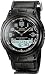 Casio Men's Core AW80V-1BV Black Nylon Quartz Watch with Black Dial