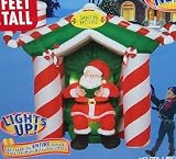 8ft Airblown Inflatable Christmas Santa Reading a Story