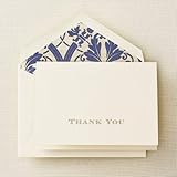 Crane & Co. Gold Hand Engraved Regency Thank You Note (CT1265)