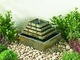 from Smart Solar Smart Solar 29633M01 Corner Pyramid Slate Stepped Foutain Model 29633M01
