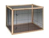 Iris Wood & Wire Pen with Plastic Floor Tray 46 x 37