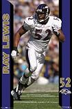 Baltimore Ravens (Ray Lewis) Sports Poster Print - 24