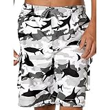 Reel Legends Shark Camo Swim Shorts