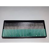 30 pcs SET 10 pcs. 1mm 10pcs. 2mm 10 pcs. 3mm Diamond Drill Bit Cylindrical Burr Kit Jewelry Beach Sea Glass Shells Gemstones Lapidary 30pcs. 1 mm 2 mm 3mm (1/8")