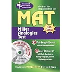 MAT w/ CD-ROM (REA) -- The Best Test Preparation for the Miller Analogy Test (Test Preps) book cover