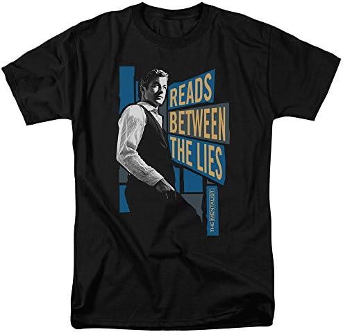 The Mentalist Between The Lies Mens Short Sleeve Shirt BLACK 4X