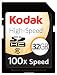 LEXAR Kodak 32GB 100x High Speed Secure Digital Card