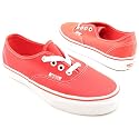 VANS Authentic Skate Shoes Red Womens