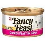 Fancy Feast Gourmet Cat Food, Sliced Chicken Feast in Gravy, 3-Ounce Cans (Pack of 24) by Fancy Feast
