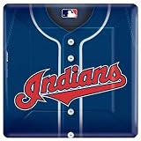 Cleveland Indians Baseball - Square Banquet Dinner Plates