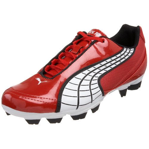PUMA Men’s v5.10 I FG Soccer Cleat,Puma Red/White/Black,10 D Red PUMA Soccer Cleats – PUMA Men’s v5.10 I FG Soccer Cleat
