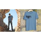 Ecozuzu 'Eye' Organic Cotton T-Shirt (ocean light blue)
